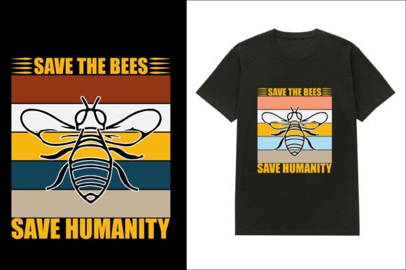 Bee T-Shirt Design 19: Graphics & T-Shirt Designs