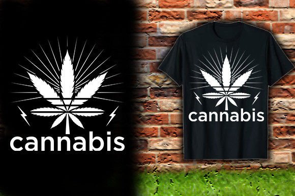 CANNABIS-VECTOR-T-SHIRT-DESIGN: Graphics & T-Shirt Designs
