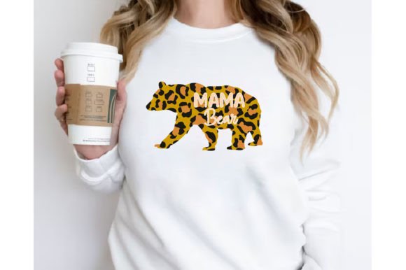 Mama Bear Sublimation T-shirt Design: Graphics for Crafts