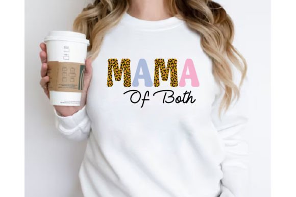 Mama of Both Sublimation T-shirt Design