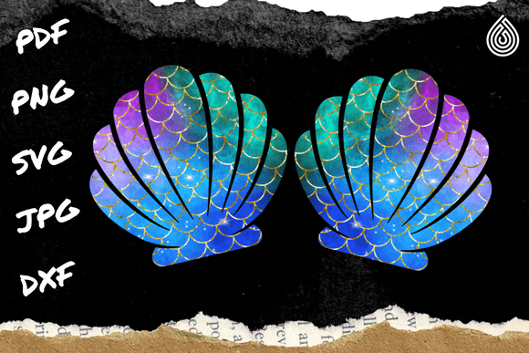 Mermaid Sea Shell Bra Costume, T-Shirt: Graphics & Crafts for Creative Projects
