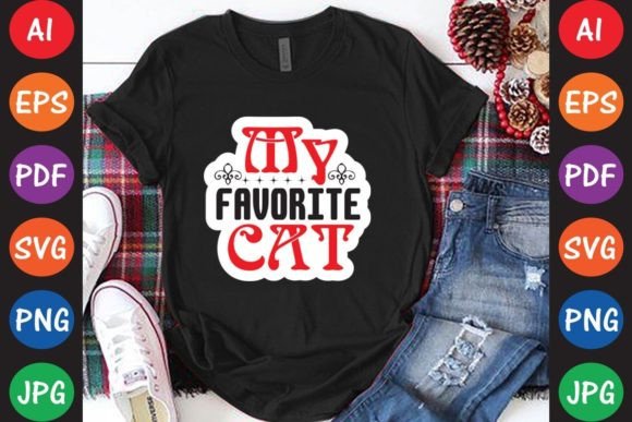 My Favorite Cat Graphics and T-Shirt Designs