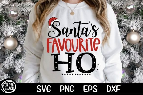 Santa’s Favourite Ho SVG PNG for T-Shirt Designs