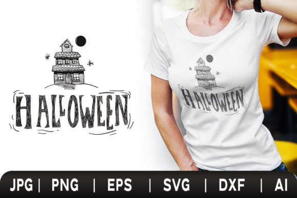 T-Shirt Graphic Template the Halloween 2