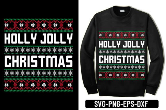 Ugly Sweater - Holly Jolly Christmas Graphics