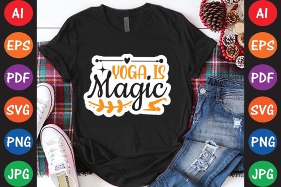 Yoga is Magic Graphics & T-Shirt Designs